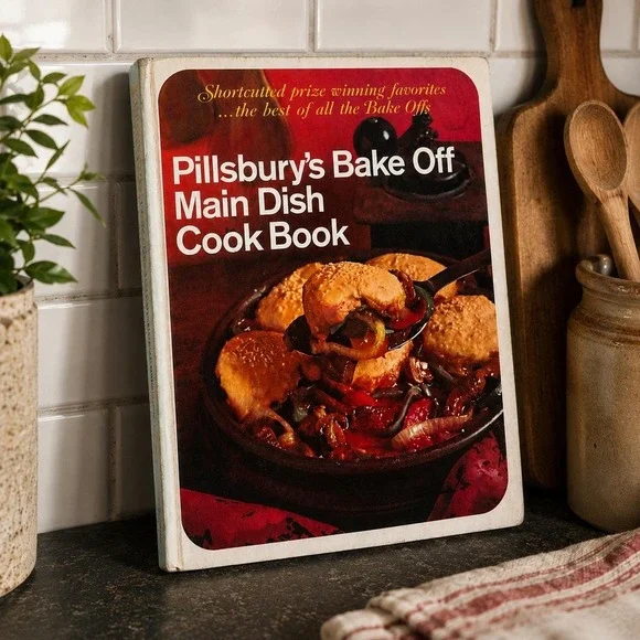 Pillsbury's Bake Off Main Dish Cook Book - 1968 Vintage Cookbook - Casseroles