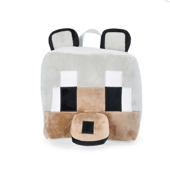 Minecraft Wolf Plush Backpack