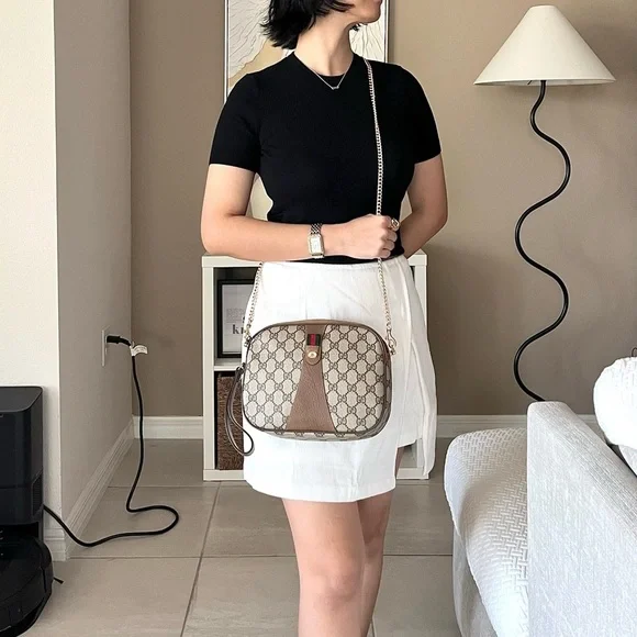 🍓GUCCI PVC Sherryline Clutch