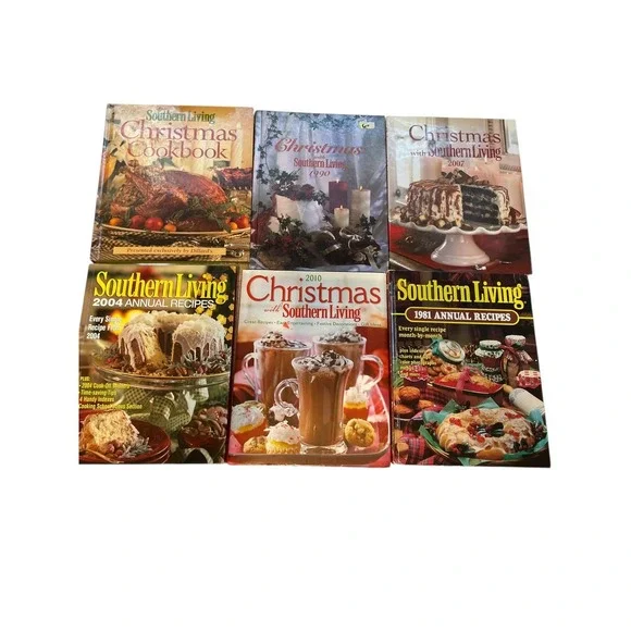 Southern Living Christmas Cookbook‎ Lot Annual Recipes Holiday Baking