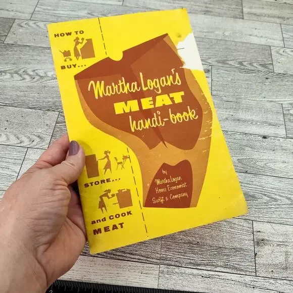 Martha Logans MEAT Handi-Book Booklet Retro Vintage‎ How to Buy Store Cook Meat