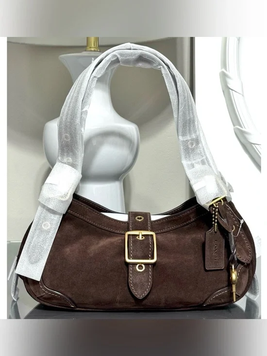 COACH Drifter Shoulder Bag 31, DARK CHOCOLATE