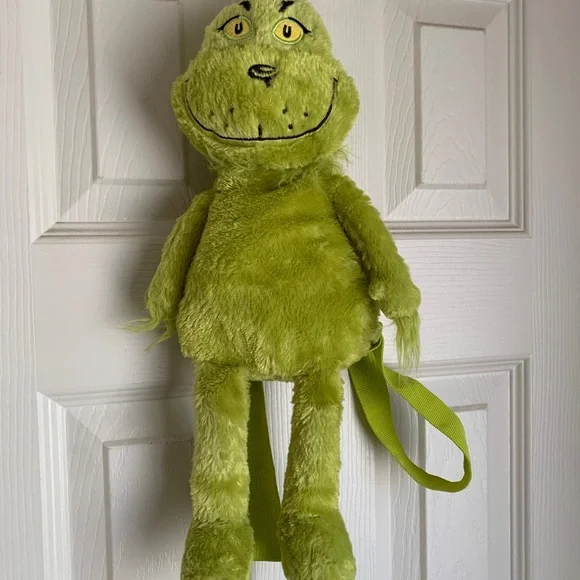 Green Plush Grinch Backpack