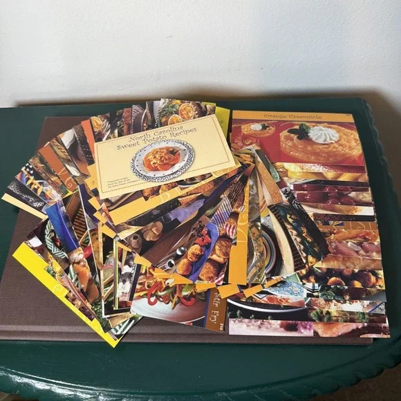 Vintage Recipe Cards Lot North Carolina Sweet Potato Recipes 80 Pack Cooking