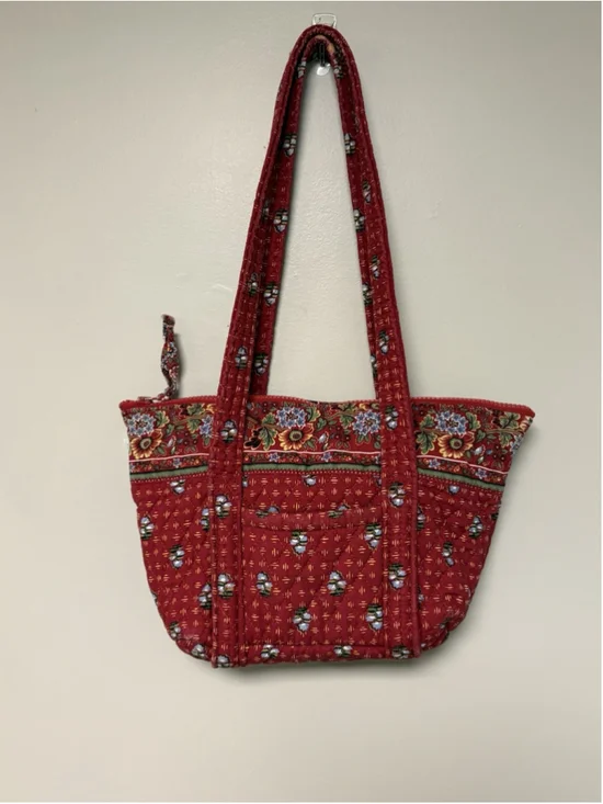 Vera Bradley Vintage Provençal Red Shoulder Bag Americana Quilted Boho Purse