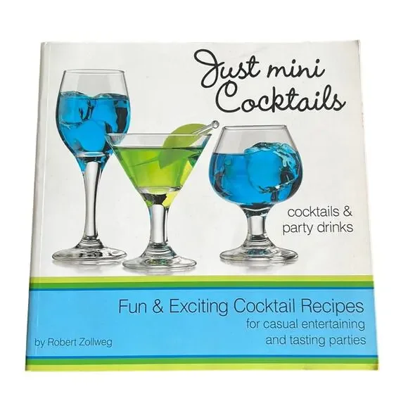 Just Mini Cocktails Recipe Book Softcover Alcohol Party Drinks