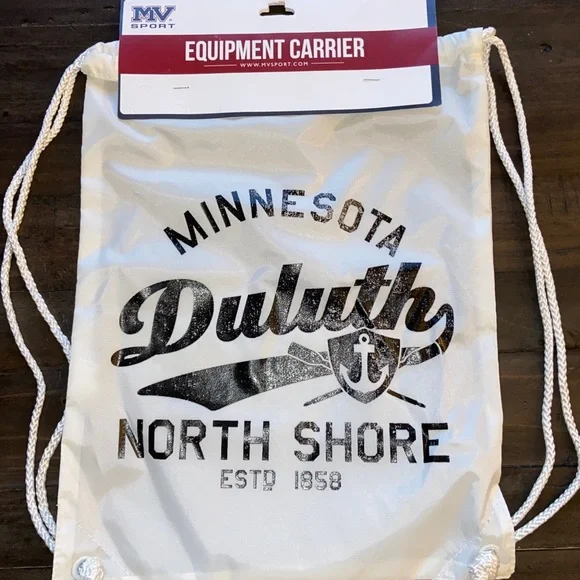 MV Sport Drawstring Backpack Minnesota Duluth North shore Equipment carrier