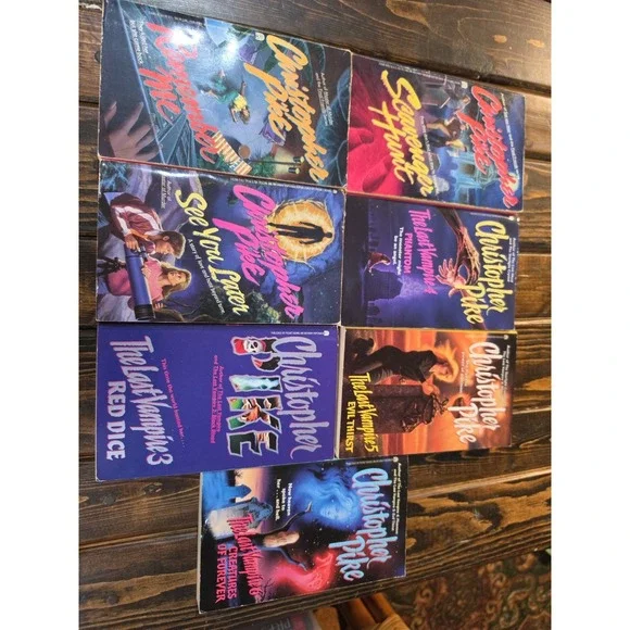 Vintage CHRISTOPHER PIKE YA Horror Paperback Book Lot 7 Books Archer
