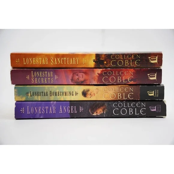 4 Book Lot Colleen Coble Lonestar Series Secrets, Homecoming, Angel,‎ Sanctuary