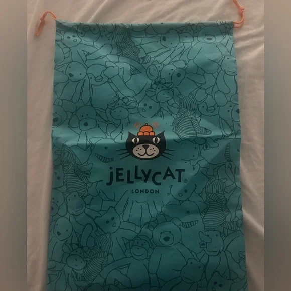 🔥Jellycat London Blue Drawstring Dust Bag Pouch 15 x 23” Dust Bag Only