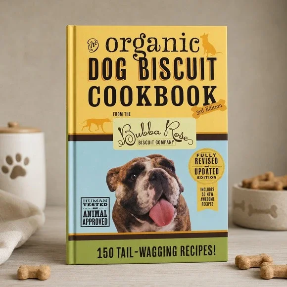 The Organic Dog Biscuit Cookbook 3rd Edition Bubba Rose 150 Recipes Hardcover