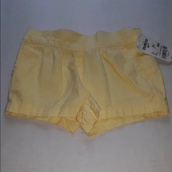 EST 1895 Oshkosh Bgosh Size 18 Months Baby Girls Yellow Shorts NWT MSRP $24‎