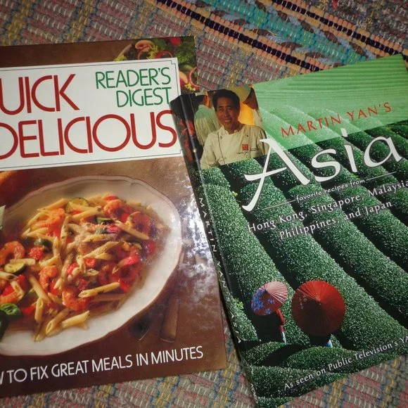 LOT OF 2 NEW HARDCOVER COOKBOOKS COLORED ILLUSTRATIONS