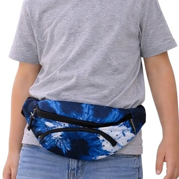 *NWT*‎ Choco Mocha Kids Blue Lightning Print Fanny Pack Bag Boys