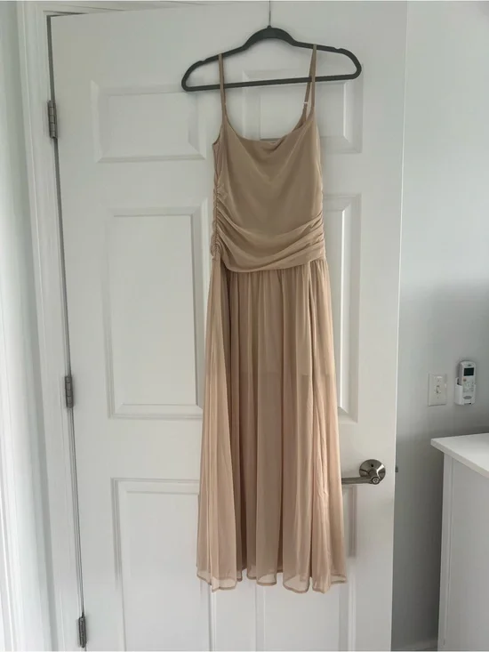 Abercrombie & Fitch Bra Free Sheer Maxi Dress