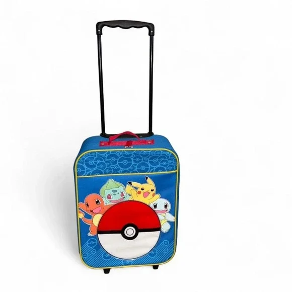 Vintage 2016 Pokémon House Party Pokeball Pilot‎ Rolling Suitcase
