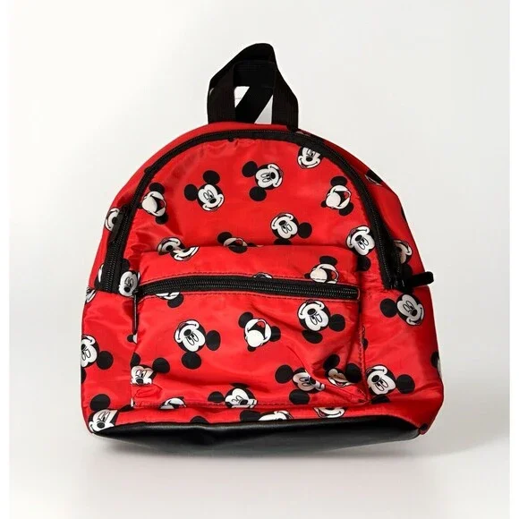 BioWorld Disney Mickey Mouse Print Mini Backpack NEW‎
