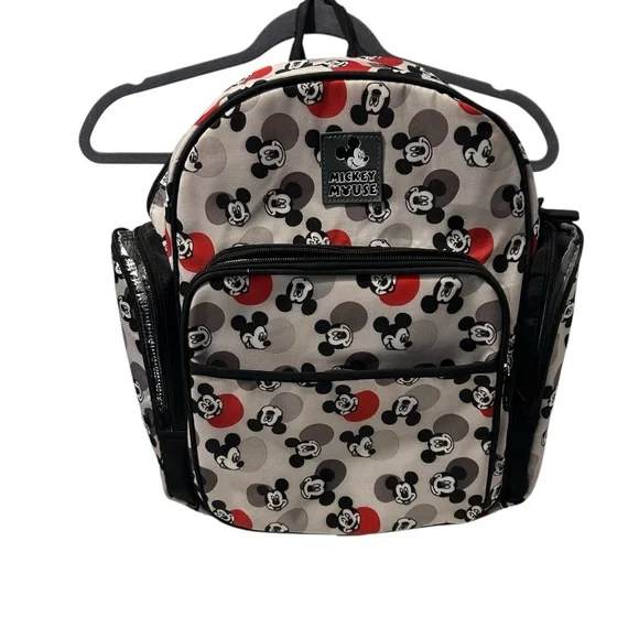 Disney Baby Mickey Mouse Diaper Bag Backpack‎ with Bottle Holders