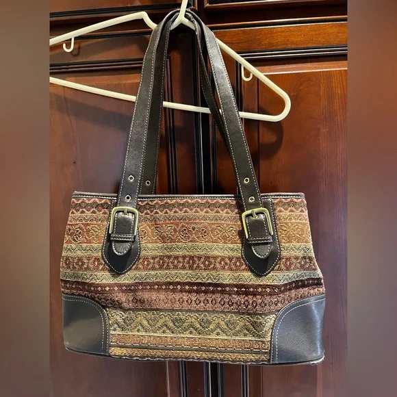 Relic By Fossil Autumn/Fall Colors Over the The Shoulder Satchel Type Purse/Bag