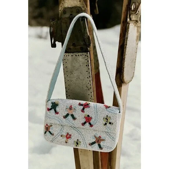 Anthropologie The Fiona Beaded Bag: Winter Icon Edition