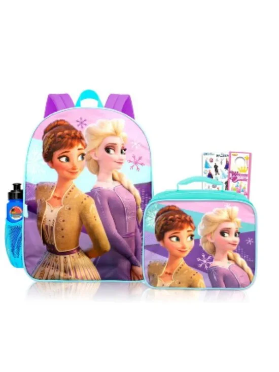 Disney Frozen Anna Elsa Backpack School Supplies Set 16