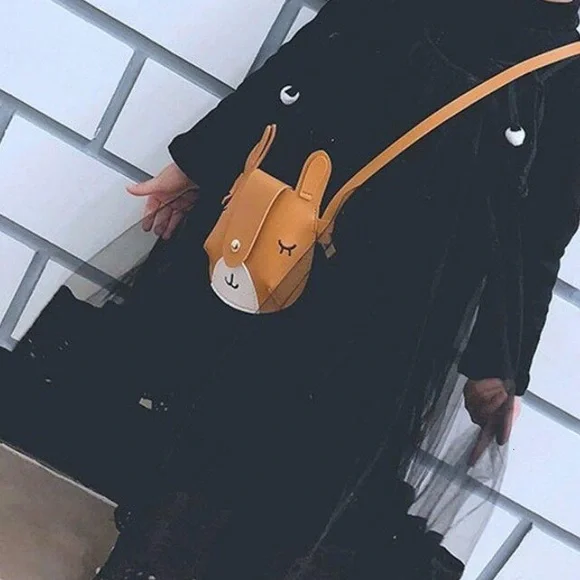 Leather Llama Mini Crossbody