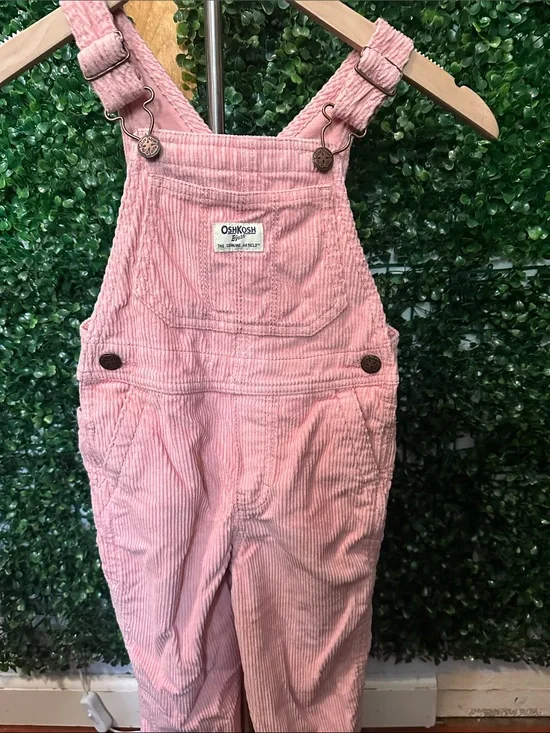 OshKosh B'gosh Rose Pink Corduroy Overalls for Kids