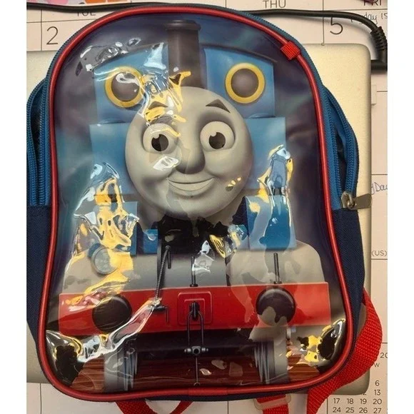 Thomas the Tank Engine Mini Backpack Blue Red Toddler Kids Preschool Travel Bag