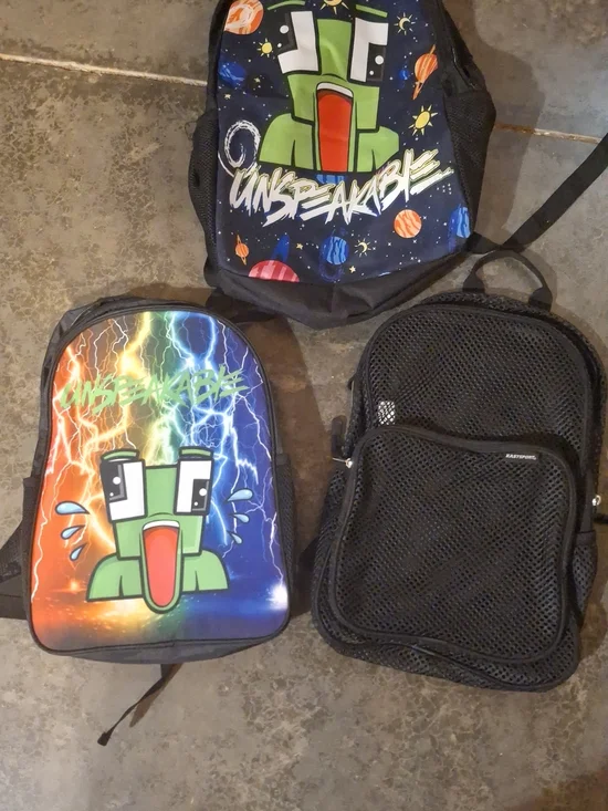 Backpacks -Unspeakable Kids Backpack - Multicolor Lightning Design