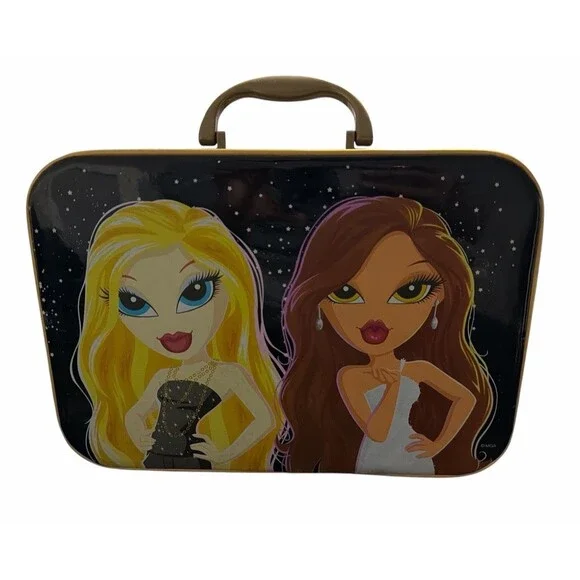 Bratz Vintage Hard Case Carry Train Box‎ Black MGA 2000s Girls Storage Bag