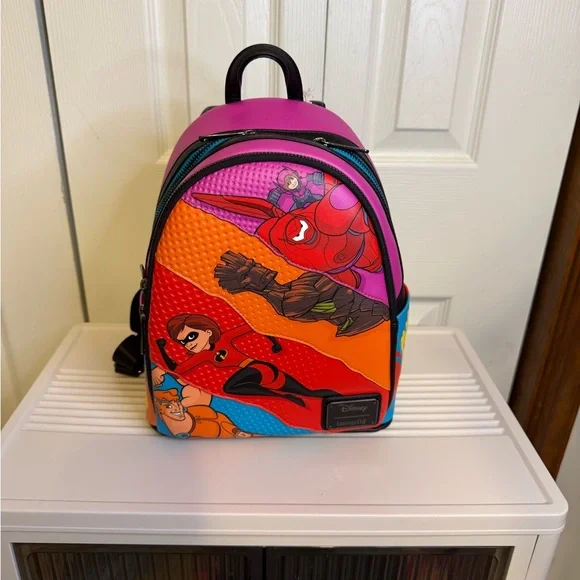Disney Kids Backpack - Pink and Orange‎