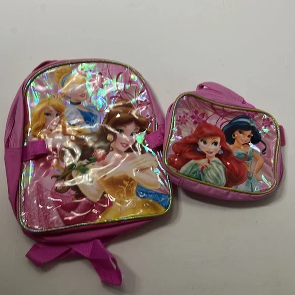 DISNEY PRINCESS BACKPACK & LUNCH‎ BAG SET