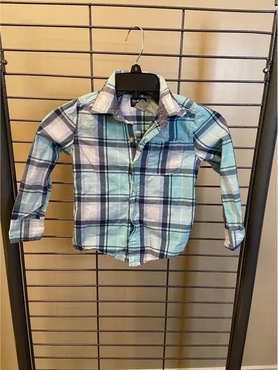 Kids OshKosh Button Down Long Sleeve Size 5