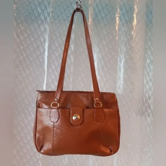 Brown Leather Shoulder Purse