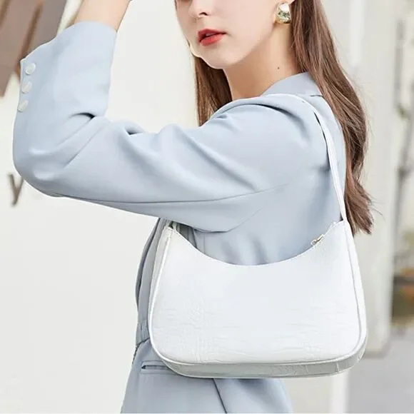 Crocodile Pattern Shoulder Bag