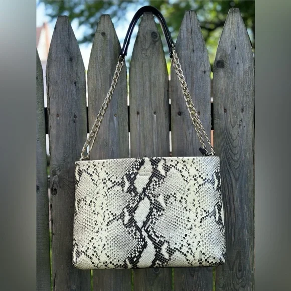 Kate Spade Emerson Lorie Snake-Embossed Leather Shoulder Bag