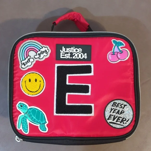 Justice 2004 insulatelunch bag turtle cherries rainbow smiley best year