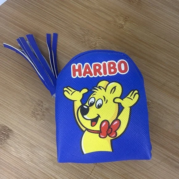 Haribo Tiny Blue Backpack With Tassle - Great Accessory Bag Charm Keychain