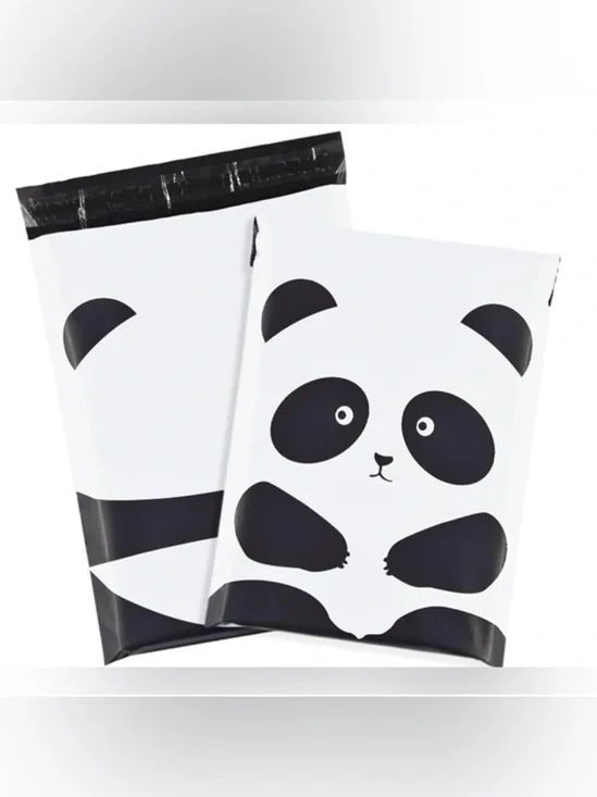 Polymailers 10” x 13” adorable Panda Bear design 25pack