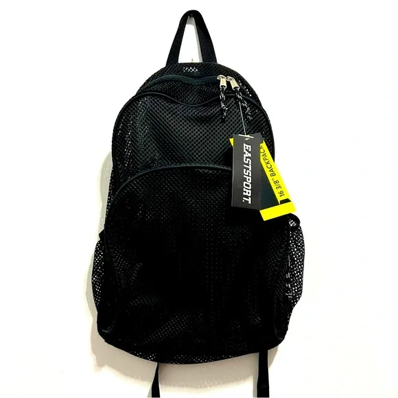 🆕 NWT Black Mesh Backpack