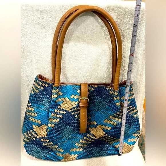Beautiful women’s handbag blue bohemian