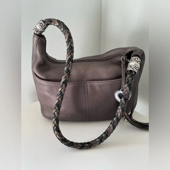 Brighton Barbados Zip Top Hobo Bag