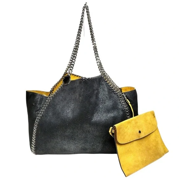 Stella McCartney Tote Black and Gold Reversible