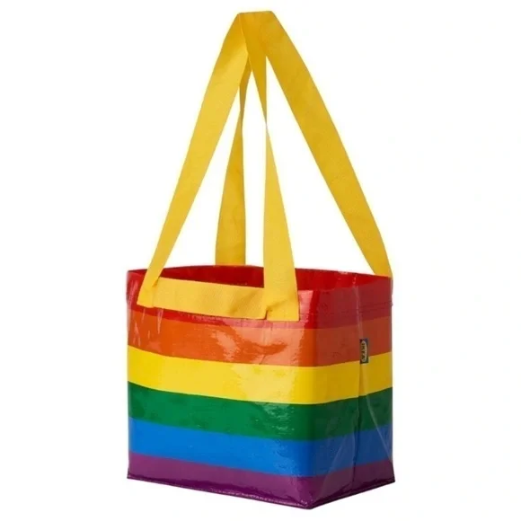 Pair Ikea Rainbow Tote Bag / Storstomma