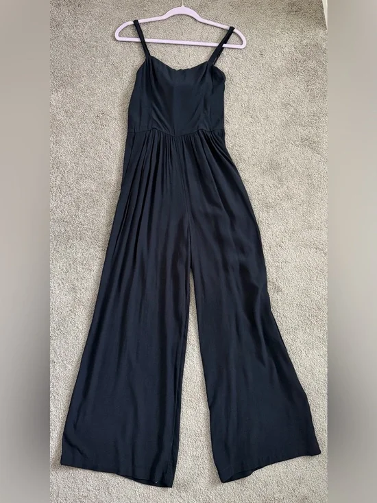 Abercrombie Black Spaghetti Strap Jumpsuit
