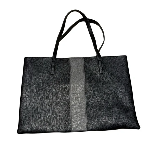 Vince Camuto Black and Gray Tote Bag