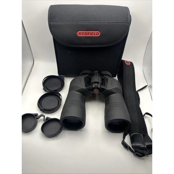 REDFIELD OPTICS RENEGADE 10X50 WATERPROOF BINOCULARS W/Accessories
