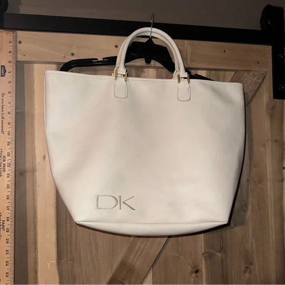 Donna Karan Cosmetics Large White‎ Tote bag