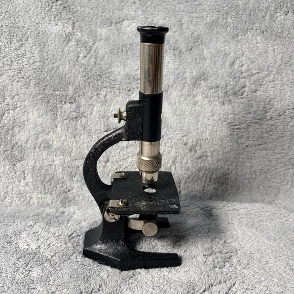 Vintage Microscope. Made in France, 6 Inches Tall By 3 Inches Wide