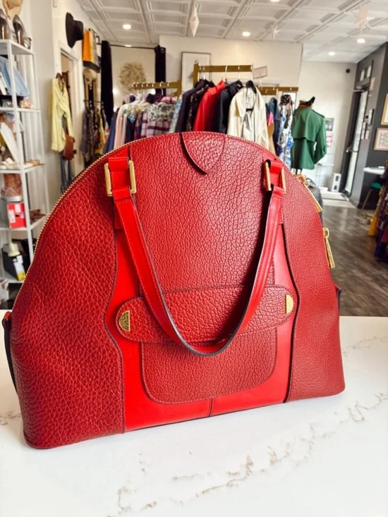 Marc Jacob’s Red Structured Dome Tote Bag